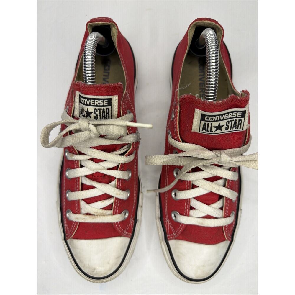 Converse Sneakers Men’s 7 Women’s 9 Chuck Taylor All Star Low-Top Red Skateboard - Picture 2 of 9